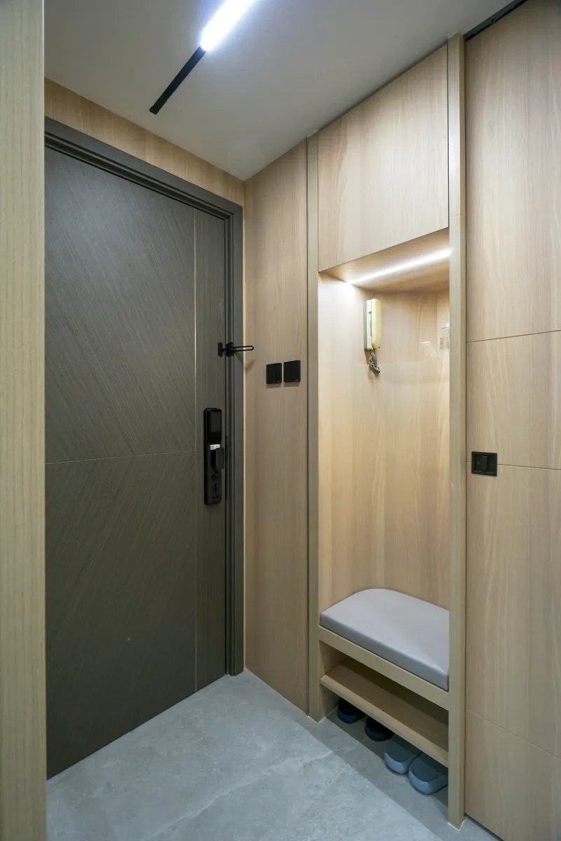 康怡花園玄關訂造鞋櫃設計