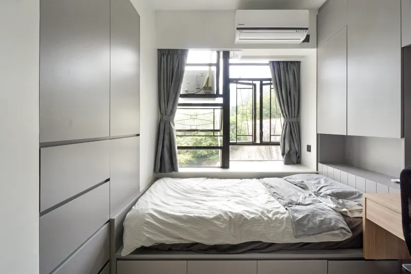 康怡花園睡房平台儲物床設計