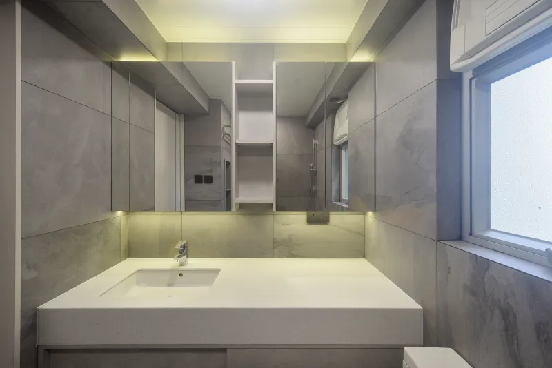 海怡半島灰色雲石浴室設計