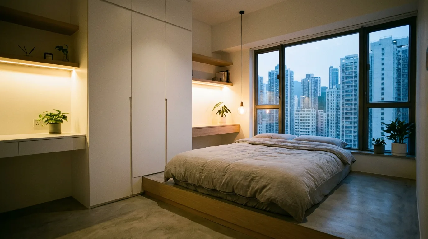 現代簡約風 裝修後實景 - 睡房