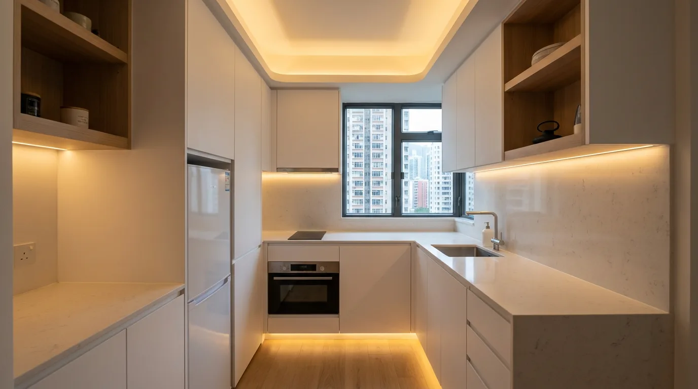 現代簡約風 裝修後實景 - 廚房