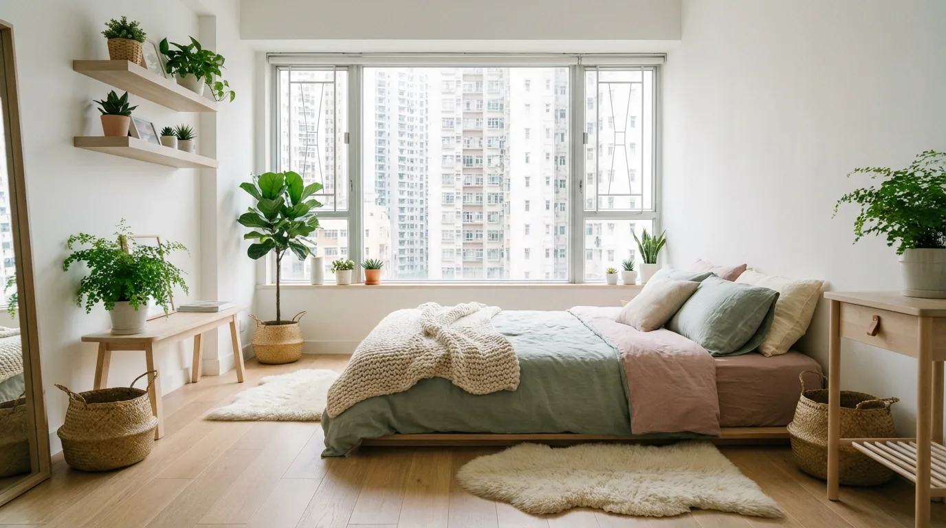 北歐清新風 裝修後實景 - 睡房