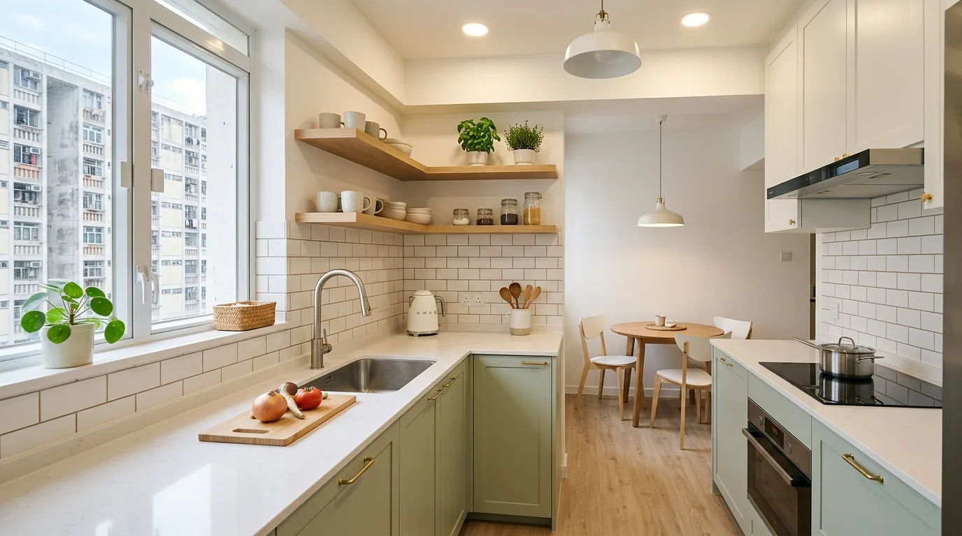 北歐清新風 裝修後實景 - 廚房